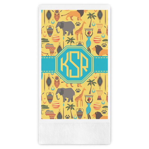 Custom African Safari Guest Towels - Full Color (Personalized)