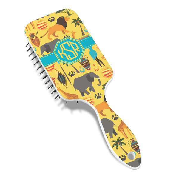 African Safari Hair Brush - Angle View