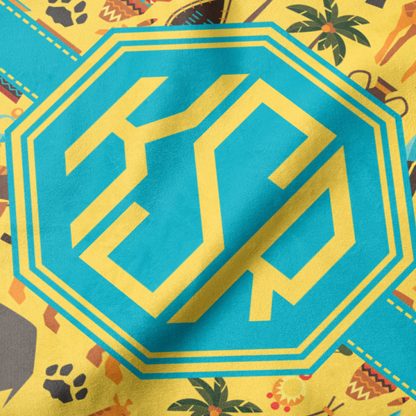 African Safari Hooded Baby Towel- Detail Close Up