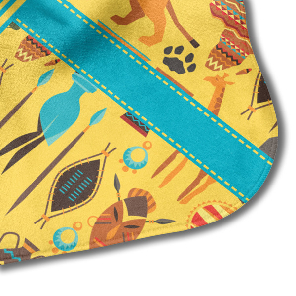 African Safari Hooded Baby Towel- Detail Corner