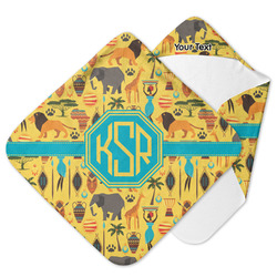 African Safari Hooded Baby Towel (Personalized)
