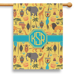 African Safari 28" House Flag (Personalized)