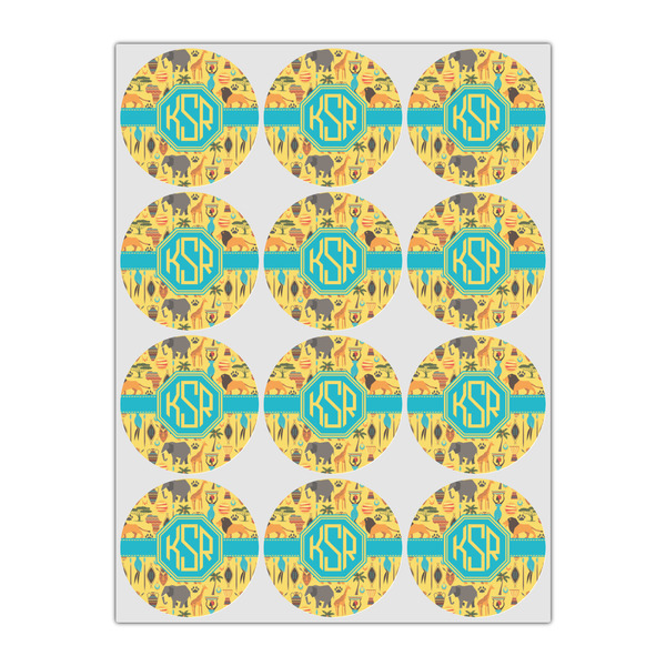 African Safari Icing Circle - Small - Set of 12