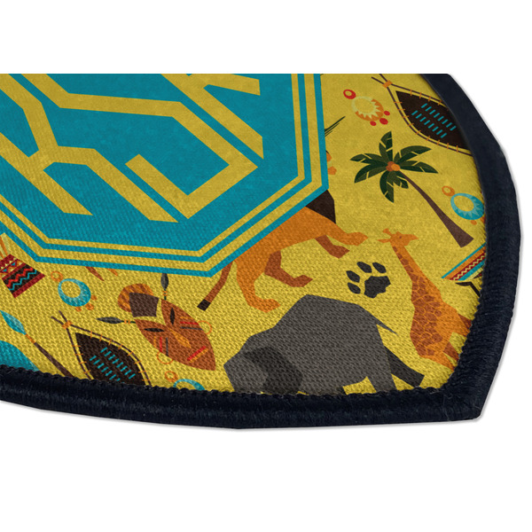 African Safari Iron on Shield 3 Detail