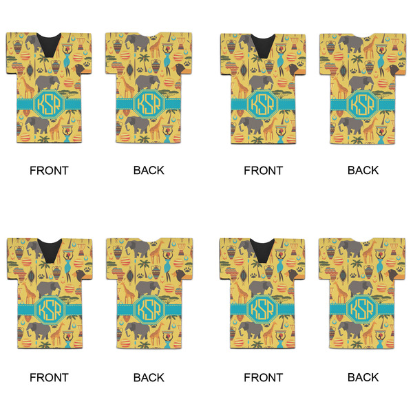 African Safari Jersey Bottle Cooler - Set of 4 - APPROVAL