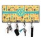 African Safari Key Hanger w/ 4 Hooks & Keys
