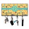 African Safari Key Hanger w/ 4 Hooks w/ Monogram