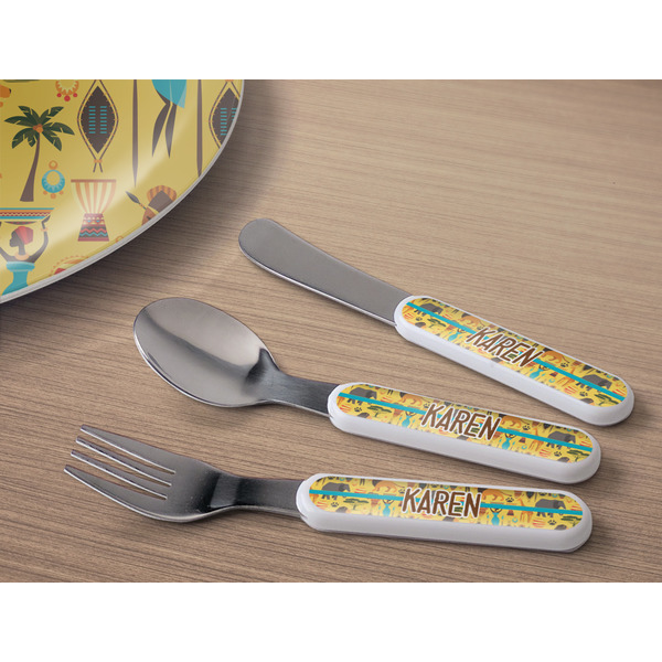 African Safari Kids Flatware w/ Plate