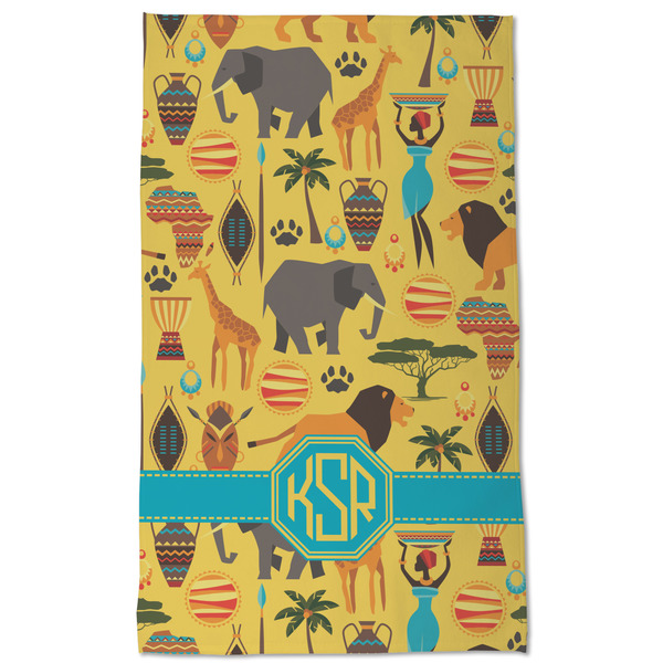African Safari Kitchen Towel - Poly Cotton - Full Front