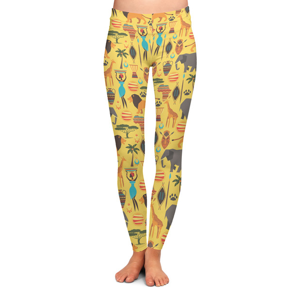 Custom African Safari Ladies Leggings - Extra Large