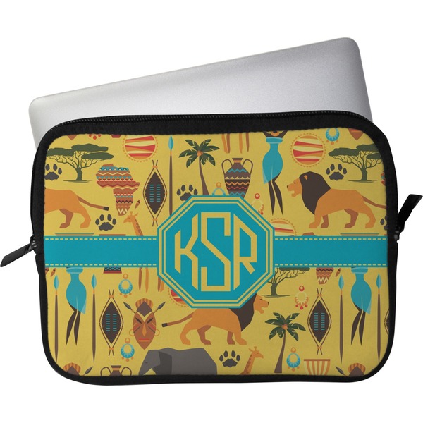 Custom African Safari Laptop Sleeve / Case - 13" (Personalized)