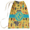 African Safari Large Laundry Bag - Front View
