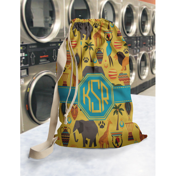 African Safari Laundry Bag in Laundromat