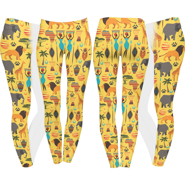 African Safari Leggings Turn Around - Apvl