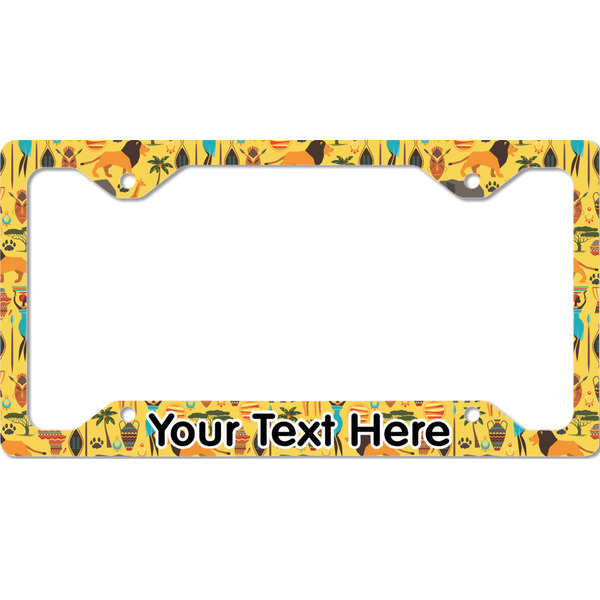 Custom African Safari License Plate Frame - Style C (Personalized)