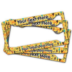 African Safari License Plate Frame (Personalized)