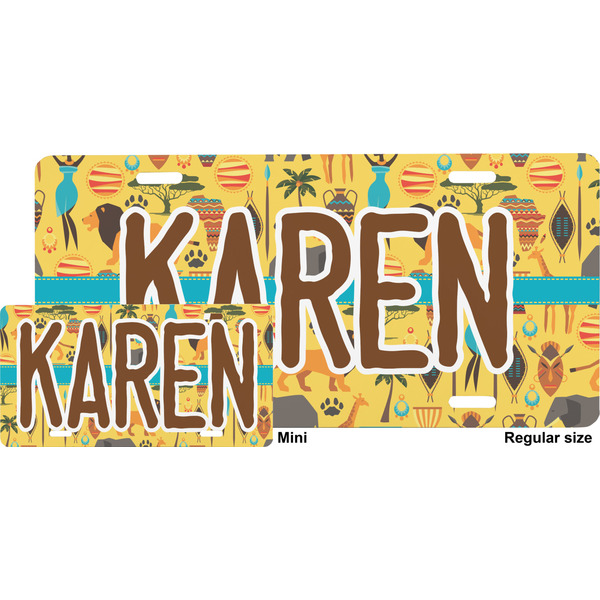 African Safari License Plate (Sizes)