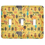 African Safari Light Switch Cover (3 Toggle Plate)