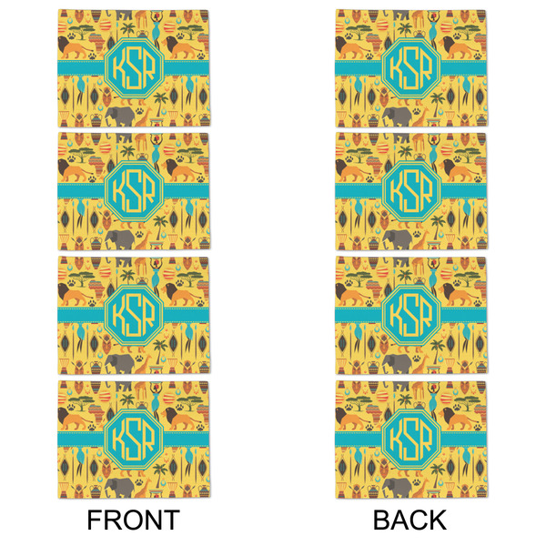 African Safari Linen Placemat - APPROVAL Set of 4 (double sided)