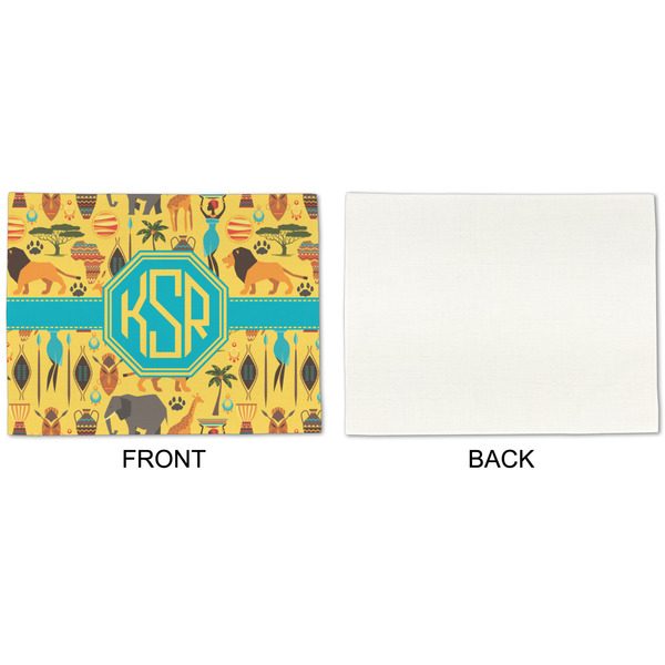 African Safari Linen Placemat - APPROVAL Single (single sided)