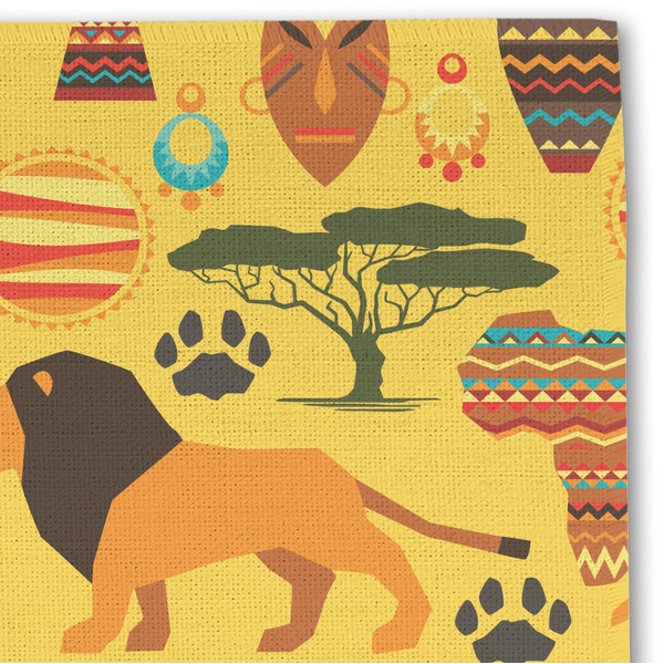 African Safari Linen Placemat - DETAIL