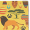 African Safari Linen Placemat - DETAIL