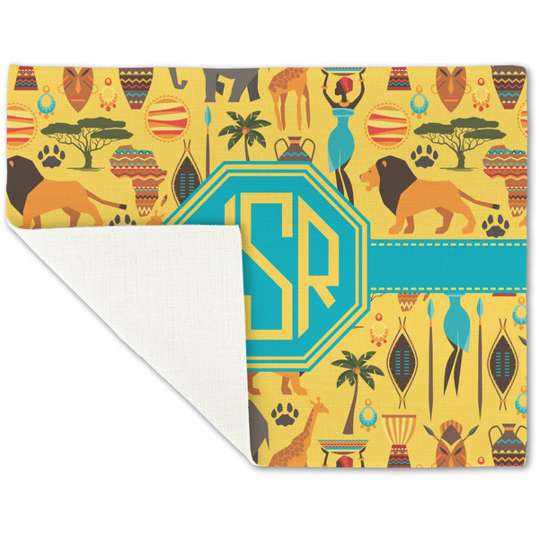 African Safari Linen Placemat - Folded Corner (single side)