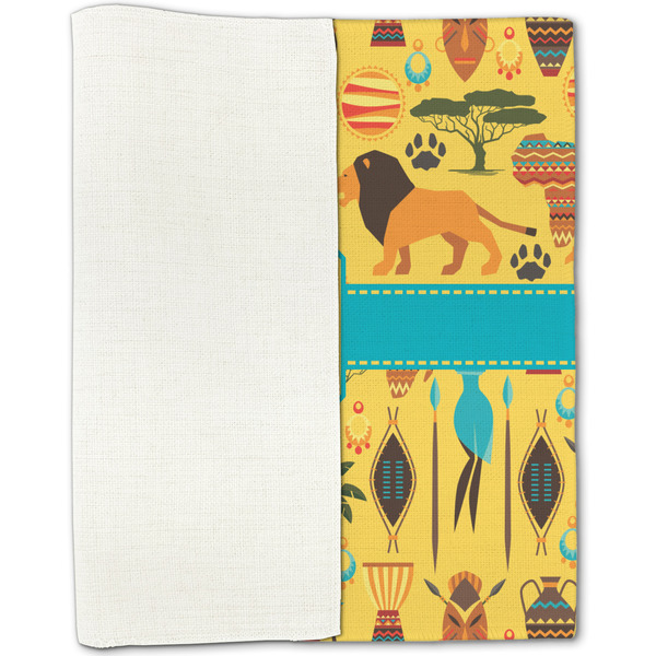 African Safari Linen Placemat - Folded Half