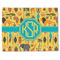 African Safari Single-Sided Linen Placemat - Single w/ Monogram