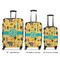 African Safari Luggage Bags all sizes - With Handle