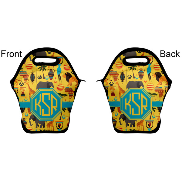 African Safari Lunch Bag - Front and Back