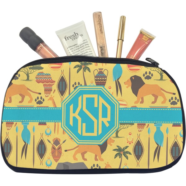 Custom African Safari Makeup / Cosmetic Bag - Medium (Personalized)