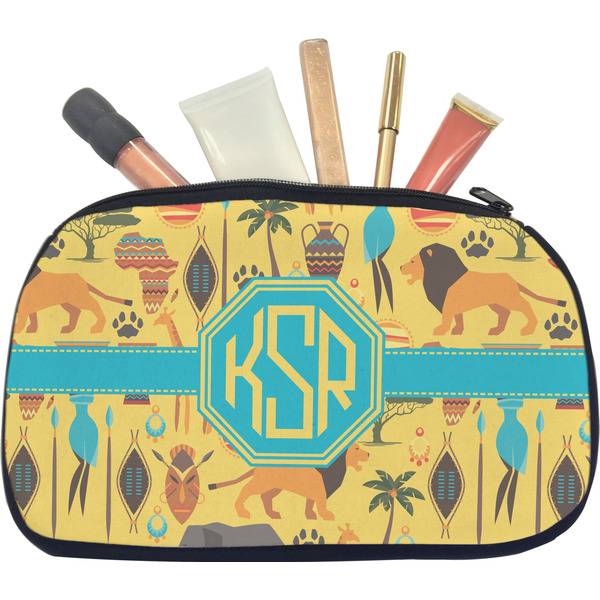 Custom African Safari Makeup / Cosmetic Bag - Medium (Personalized)