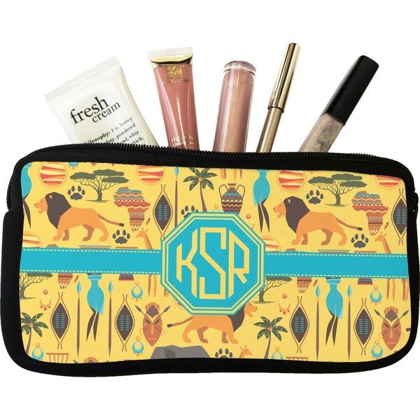 Custom African Safari Makeup / Cosmetic Bag (Personalized)