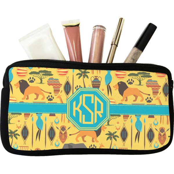 Custom African Safari Makeup / Cosmetic Bag - Small (Personalized)
