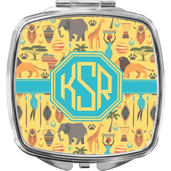 Custom African Safari Compact Makeup Mirror (Personalized)
