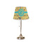 African Safari Poly Film Empire Lampshade - On Stand