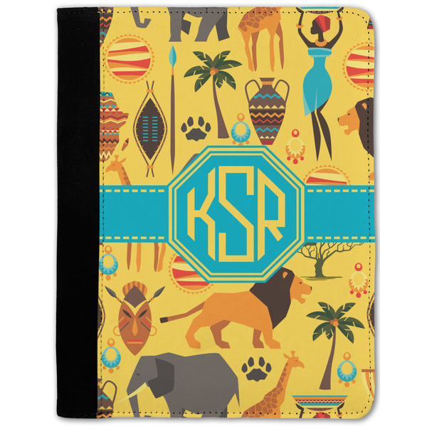 Custom African Safari Notebook Padfolio - Medium w/ Monogram