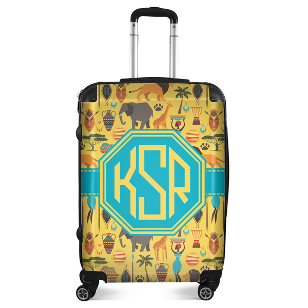 Custom African Safari Suitcase - 24" Medium - Checked (Personalized)