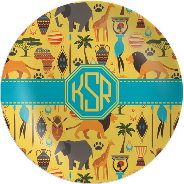 Custom African Safari Melamine Plate (Personalized)