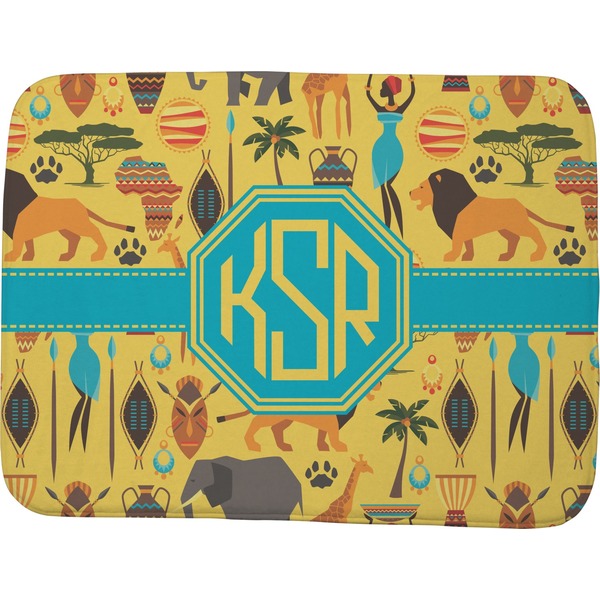 Custom African Safari Memory Foam Bath Mat - 48"x36" (Personalized)