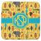 African Safari Memory Foam Bath Mat - 48"x48" (Personalized)