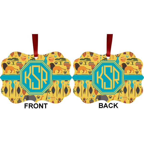 African Safari Metal Benilux Ornament - Front and Back (APPROVAL)