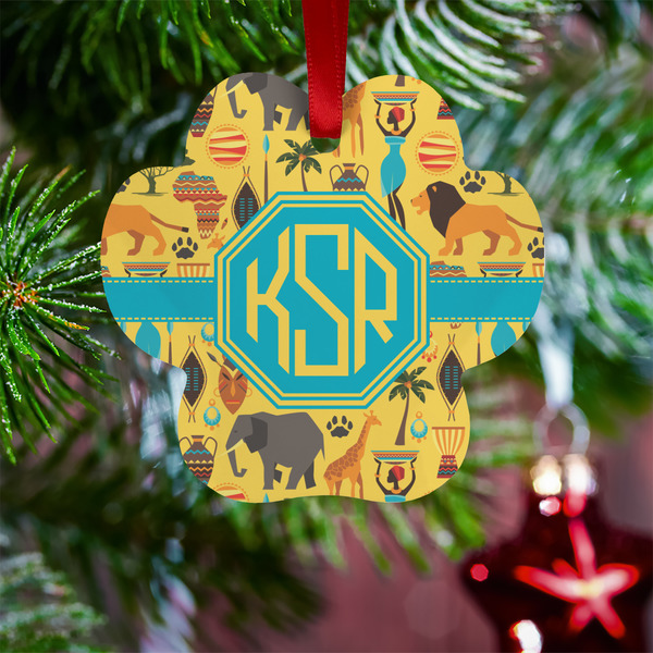 African Safari Metal Paw Ornament - Lifestyle