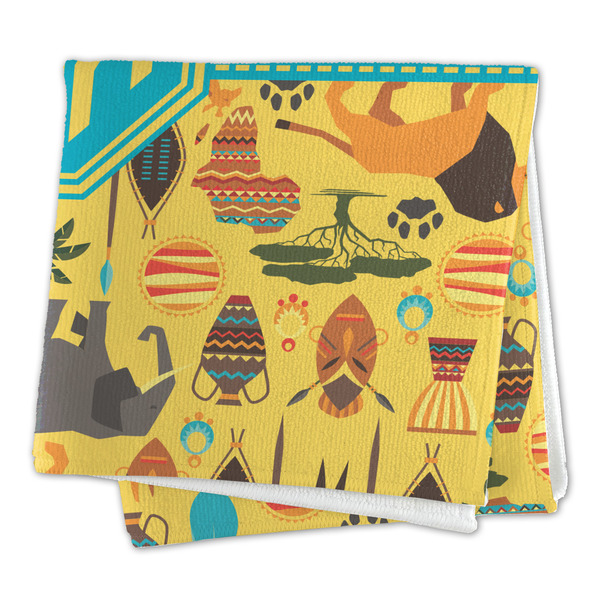 African Safari Microfiber Dish Rag - FOLDED (square)