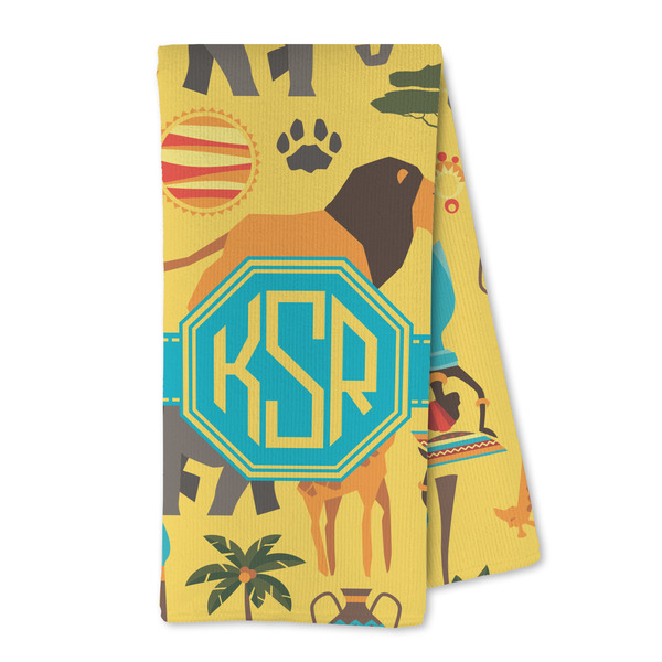Custom African Safari Kitchen Towel - Microfiber (Personalized)