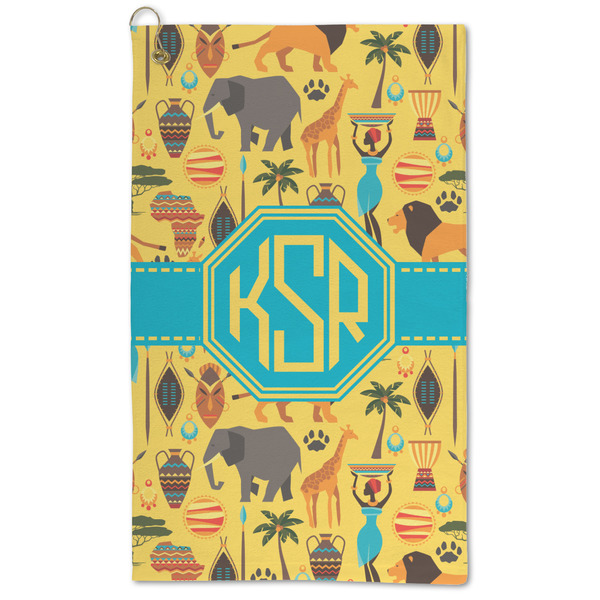 Custom African Safari Microfiber Golf Towel - Large (Personalized)