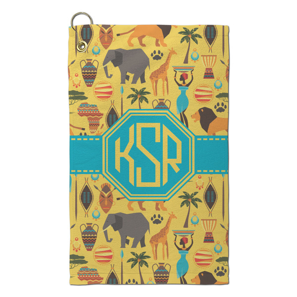 Custom African Safari Microfiber Golf Towel - Small (Personalized)