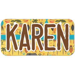 African Safari Mini/Bicycle License Plate (2 Holes) (Personalized)