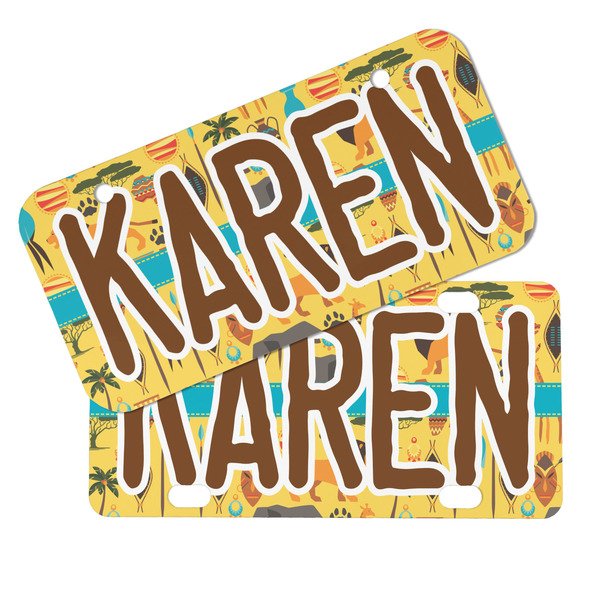African Safari Mini License Plates - MAIN (4 and 2 Holes)